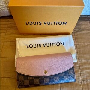 Louis Vuitton Pink and Brown Wallet